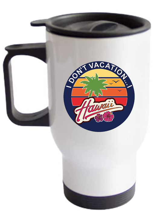 Hawaii 16 oz Travel Mug w/Handle