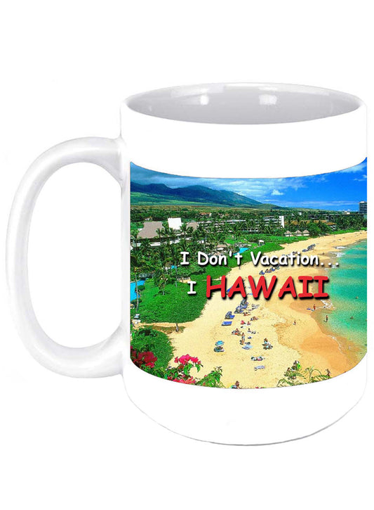 Hawaii 11 oz Ceramic Coffee Cup w/Wrapped Image