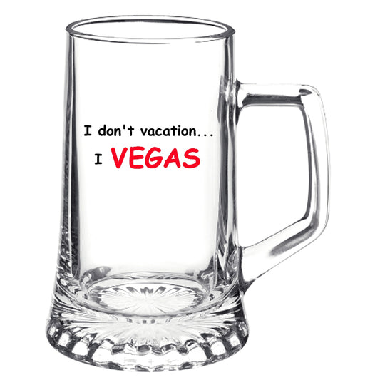 Las Vegas Glass Beer Mug