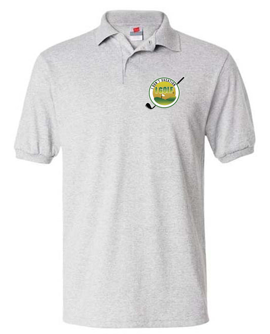 Hanes Ash Golf Polo Shirt w/Logo 2