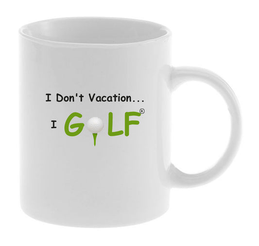 11 oz "Golf" Ceramic Coffee Cup